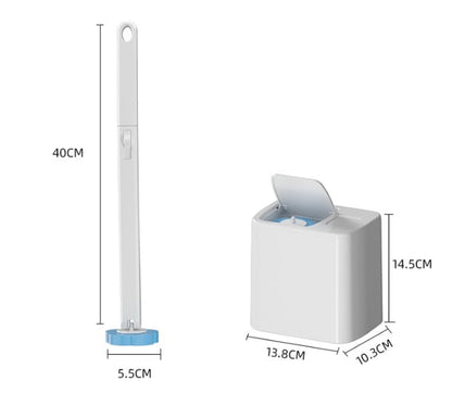 🔥New Year Sale – Easy Clean & Convenient Disposable Toilet Brush Set with 24 Brushs Heads