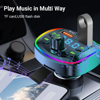 Car Bluetooth MP3 Player – Wireless FM Transmitter & Fast Charging Adapter