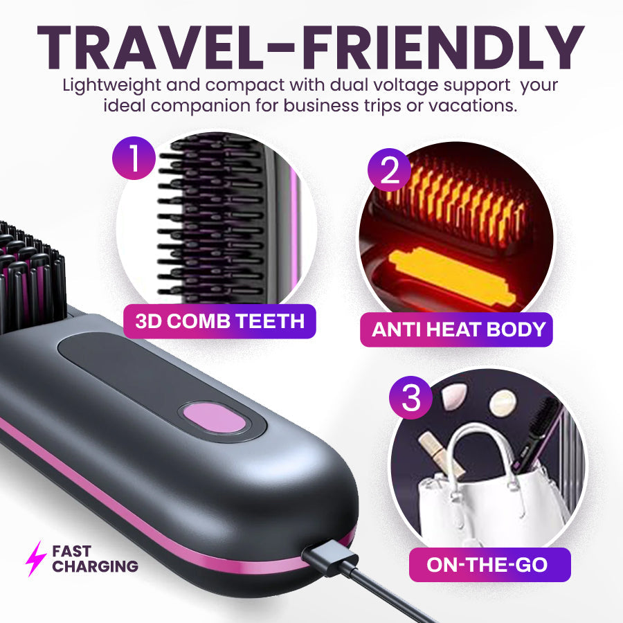 JEREMYTIS Portable Styling Brush - GoBrush PRO