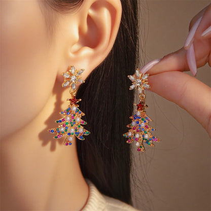 🎄 Christmas Sparkle Earrings — Light Up Your Holiday Style