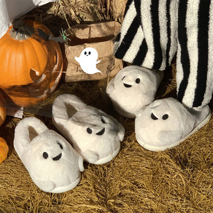 🟣Limited Edition Halloween Slippers – Pumpkin & Ghost Designs!