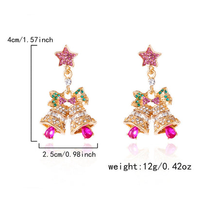🎄 Christmas Sparkle Earrings — Light Up Your Holiday Style