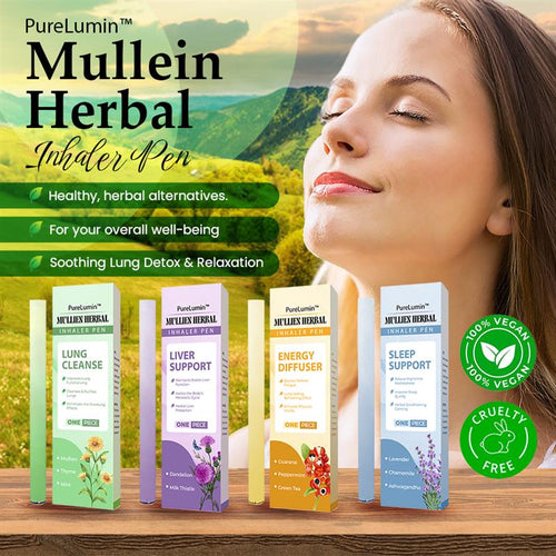 PureLumin™ Mullein Herbal Inhaler Pen | Soothing Lung Detox & Relaxation Stick