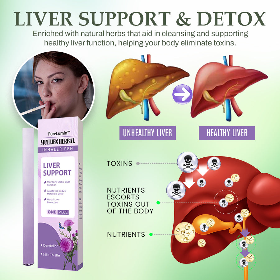 PureLumin™ Mullein Herbal Inhaler Pen | Soothing Lung Detox & Relaxation Stick