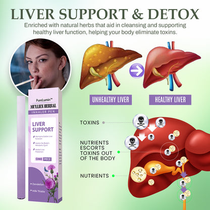 PureLumin™ Mullein Herbal Inhaler Pen | Soothing Lung Detox & Relaxation Stick