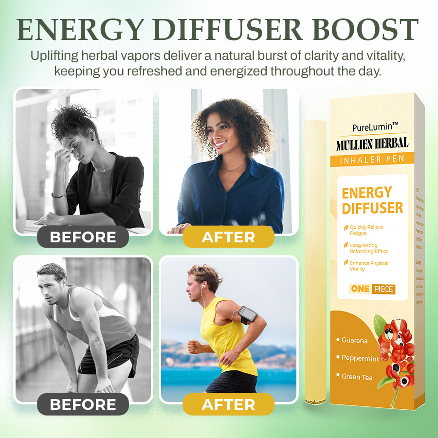 PureLumin™ Mullein Herbal Inhaler Pen | Soothing Lung Detox & Relaxation Stick