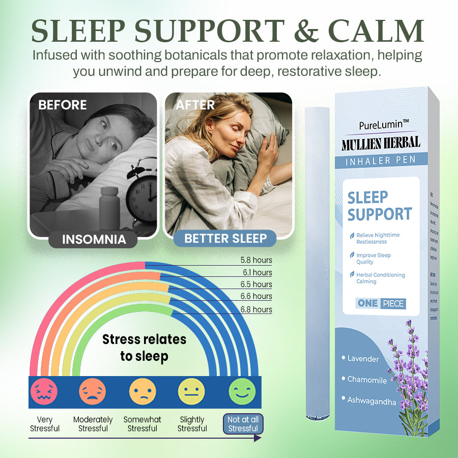PureLumin™ Mullein Herbal Inhaler Pen | Soothing Lung Detox & Relaxation Stick