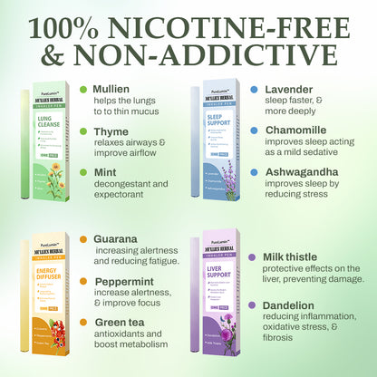 PureLumin™ Mullein Herbal Inhaler Pen | Soothing Lung Detox & Relaxation Stick