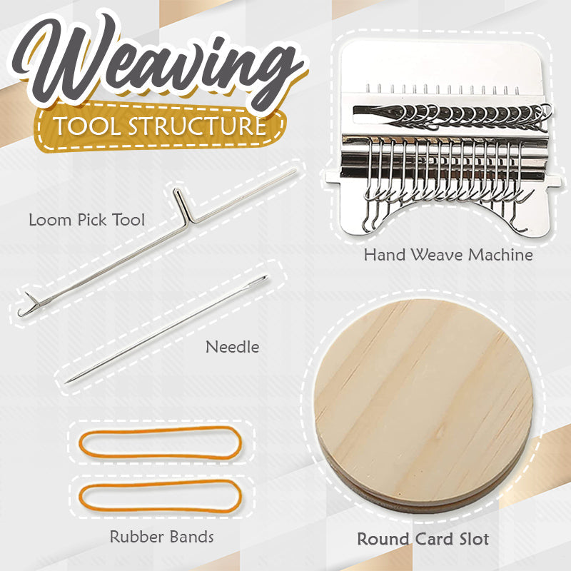 ✨Mini Hand Weaving Tool – Fix Holes & Add Cute Embroidery on Jeans Easily