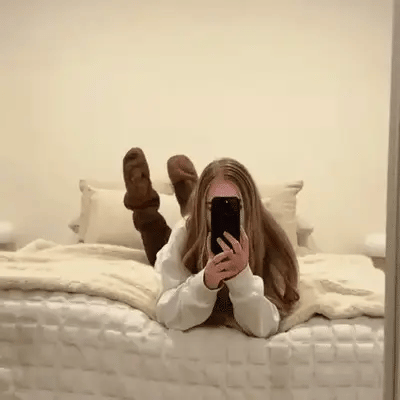 🎁christmas gift💥Goose Down Knee Socks!🧦⛄