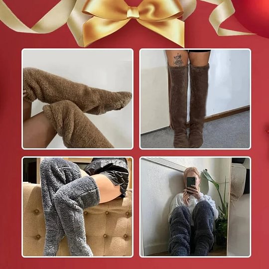🎁christmas gift💥Goose Down Knee Socks!🧦⛄