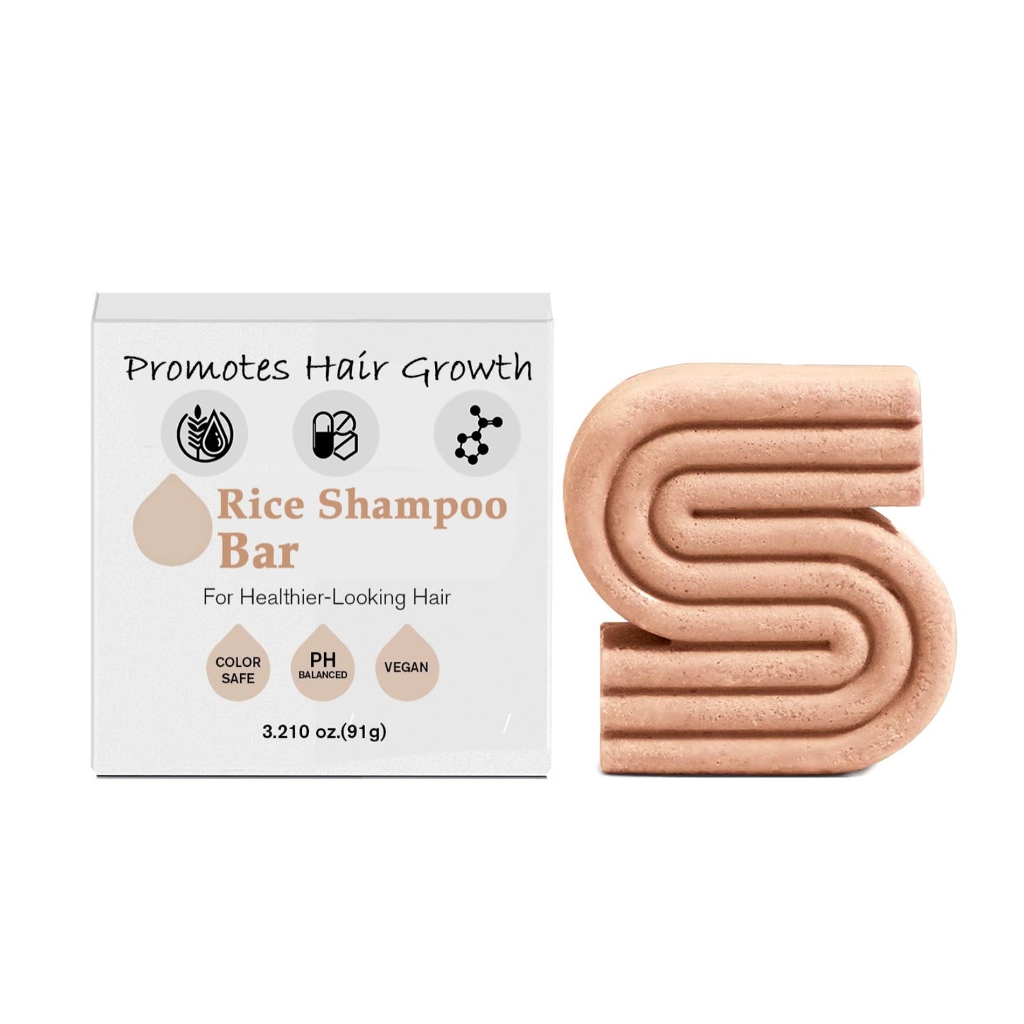 🌾Rice Shampoo and Conditioner Bars - Promotes Hair Growth